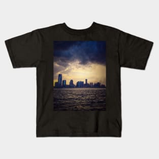 Skyline, Battery Park, Manhattan, New York City Kids T-Shirt